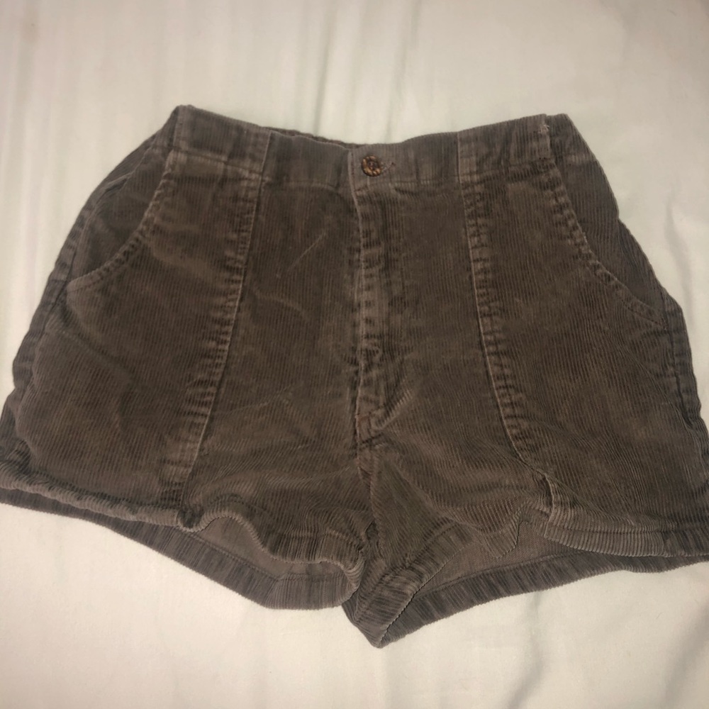 vintage brown corduroy shorts
